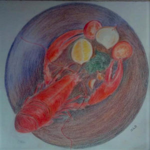 Odette Le Baron, Assiette de homard